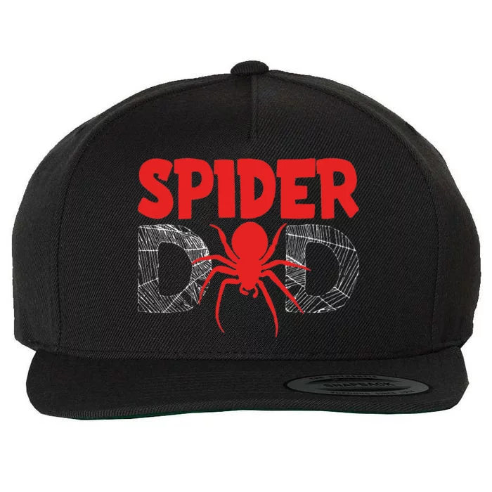 Spider Dad Gift Idea for Spider Enthusiasts Wool Snapback Cap