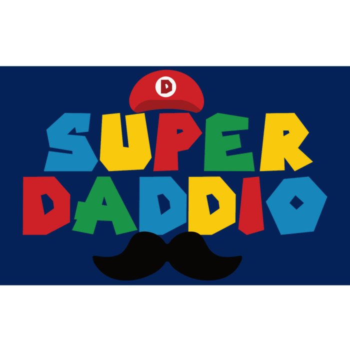 Super Daddio Gamer Dad Moustache Bumper Sticker