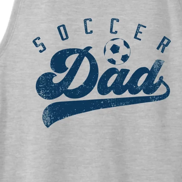 Soccer Dad Gifts Daddy Father's Day Ladies Tri-Blend Wicking Tank