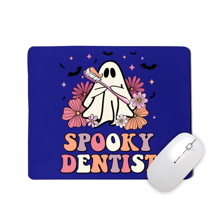 Spooky Dentist Ghost Halloween Dental Trick Or Teeth Gift Mousepad