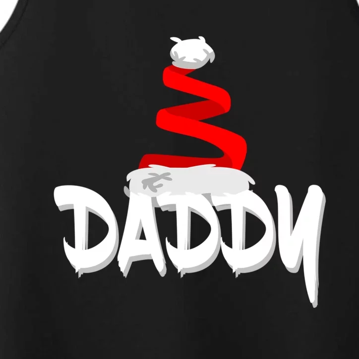 Santa Dad Gift Xmas Pajamas Pj Daddy Christmas Gift Performance Tank