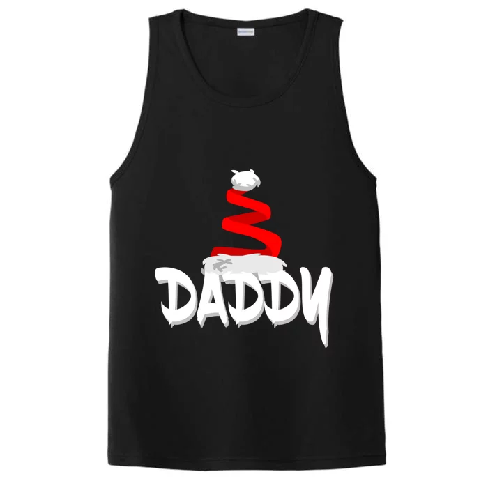 Santa Dad Gift Xmas Pajamas Pj Daddy Christmas Gift Performance Tank