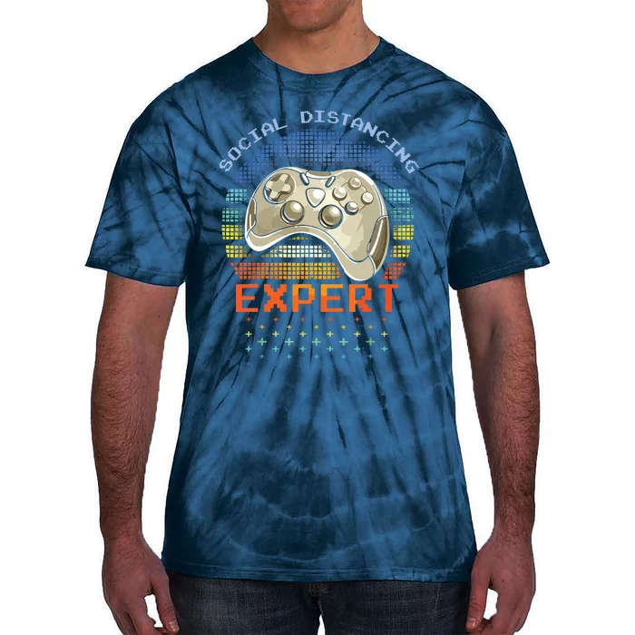 Social Distancing Gaming Expert Video Gamer Tie-Dye T-Shirt