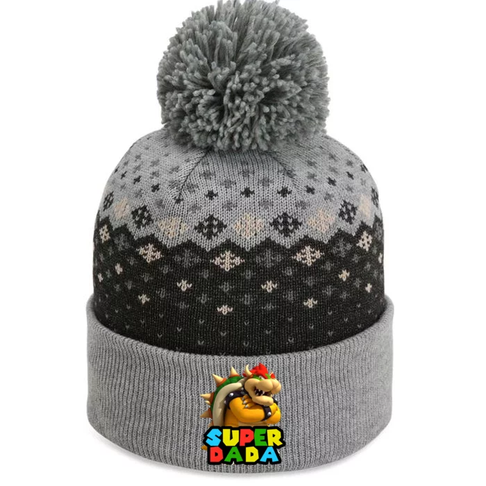 Super Dada Gamer Logo The Baniff Cuffed Pom Beanie