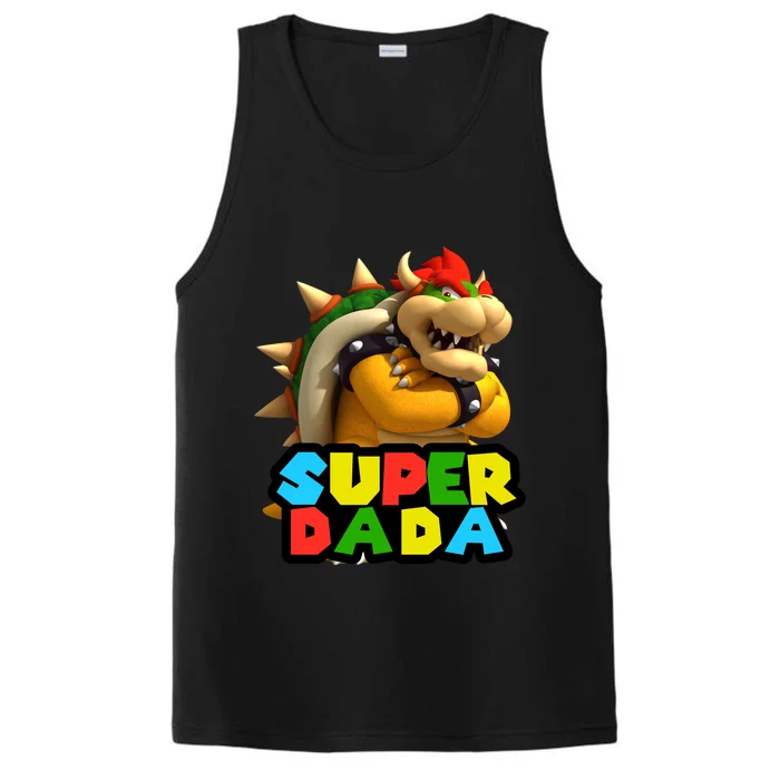 Super Dada Gamer Logo Performance Tank