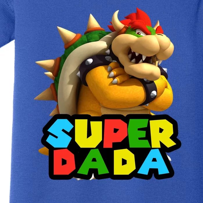 Super Dada Gamer Logo Baby Bodysuit