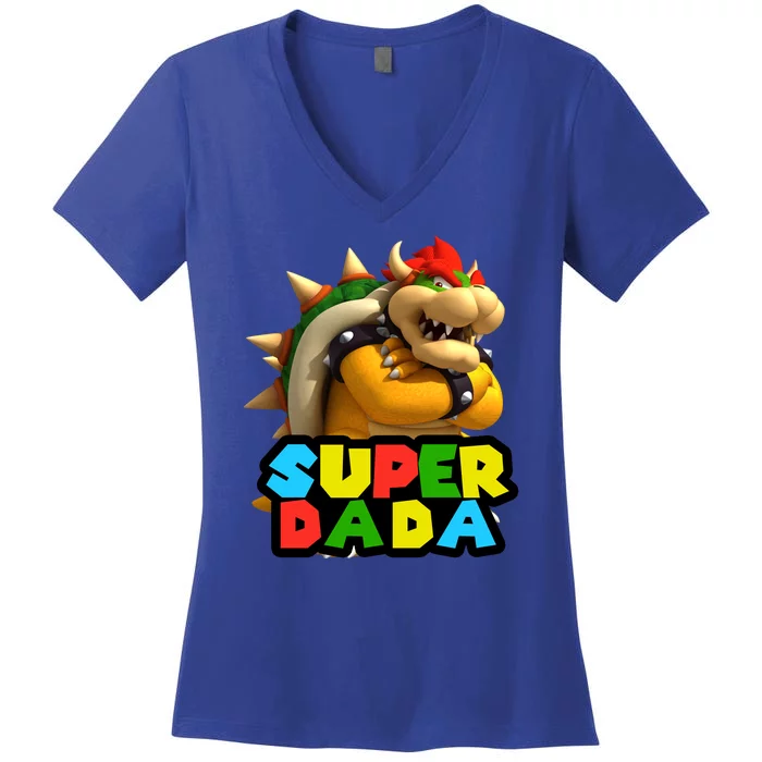 Super Dada Gamer Logo Women's V-Neck T-Shirt