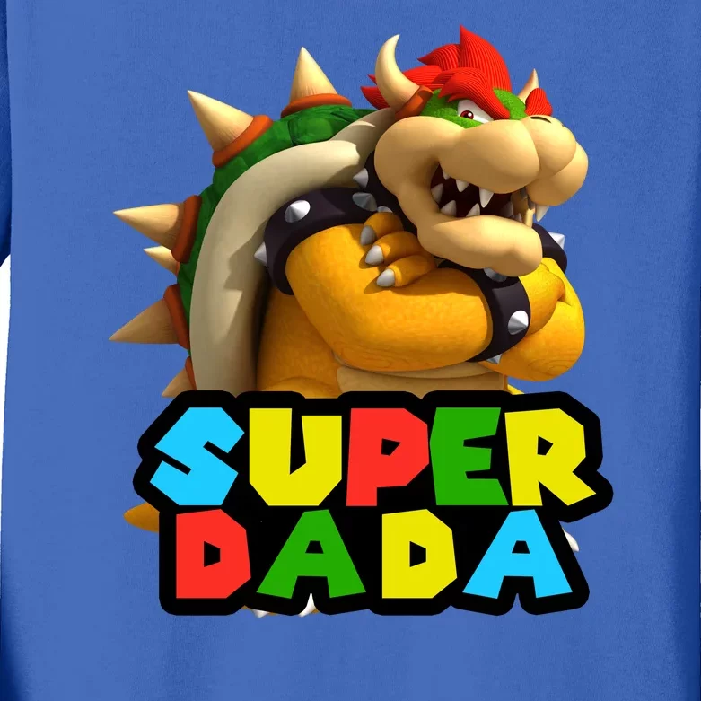 Super Dada Gamer Logo Kids Long Sleeve Shirt