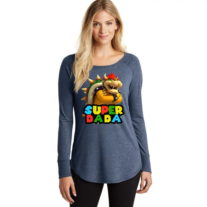 Super Dada Gamer Logo Women's Perfect Tri Tunic Long Sleeve Shirt