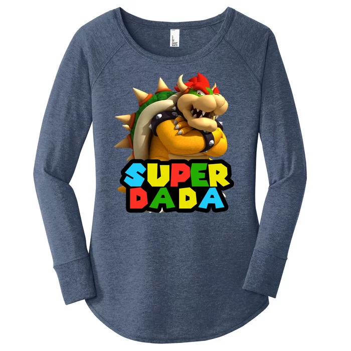 Super Dada Gamer Logo Women's Perfect Tri Tunic Long Sleeve Shirt