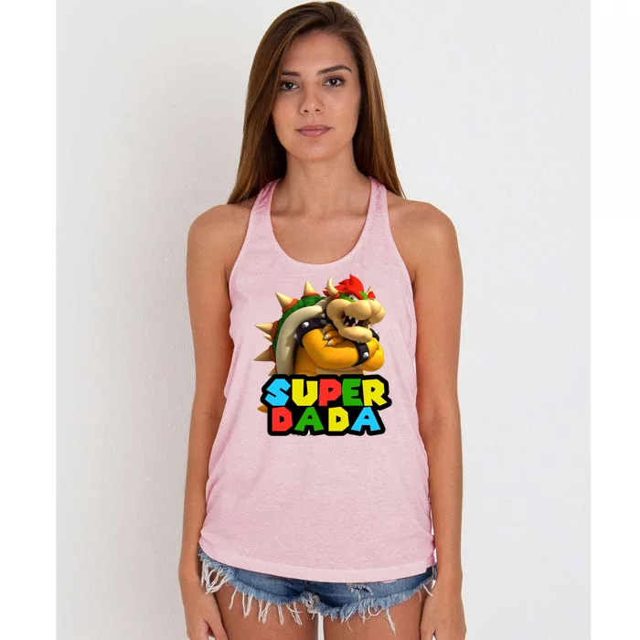 Super Dada Gamer Logo Women's Knotted Racerback Tank