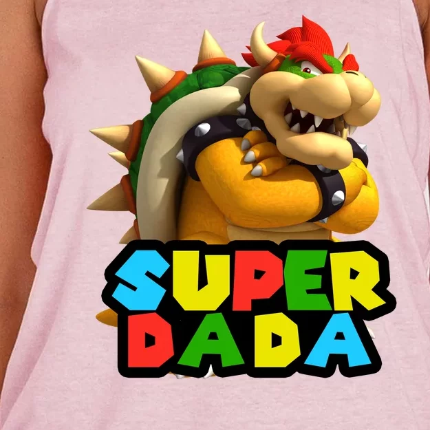 Super Dada Gamer Logo Women's Knotted Racerback Tank