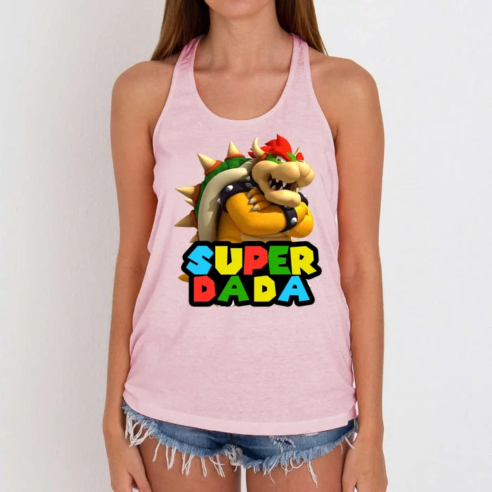 Super Dada Gamer Logo Women's Knotted Racerback Tank