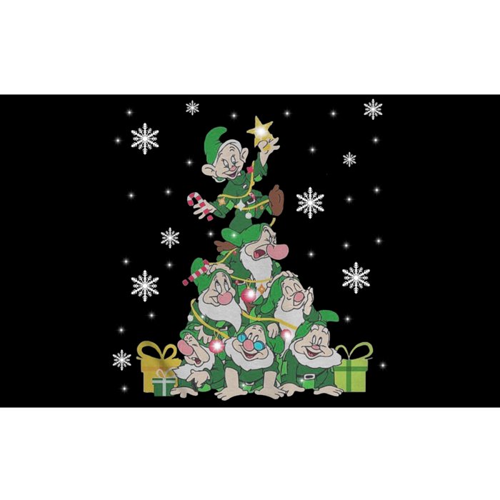 Seven Dwarfs Group Tree Christmas Bumper Sticker