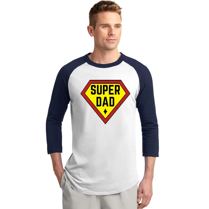 Super Dad Gamer Funny FatherS Day Baseball Sleeve Shirt