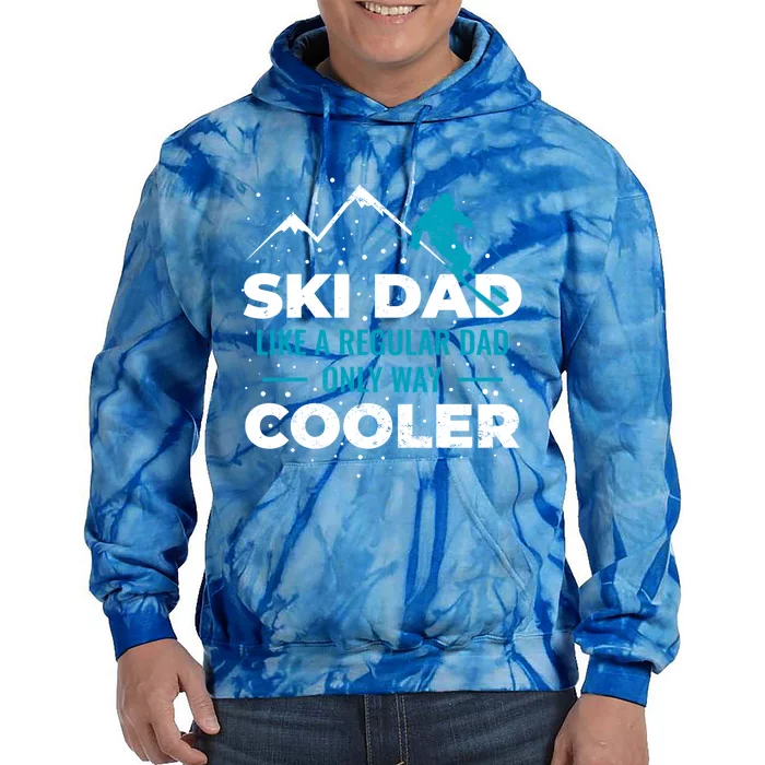 Ski Dad Gift Tie Dye Hoodie