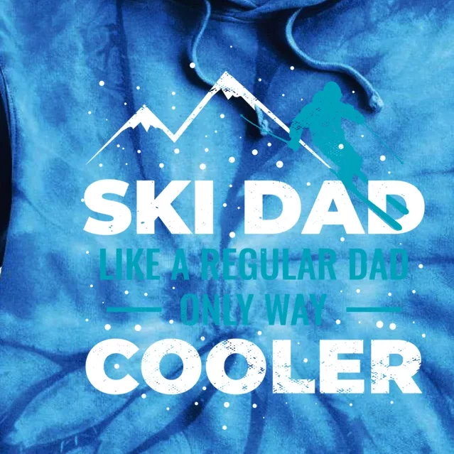 Ski Dad Gift Tie Dye Hoodie