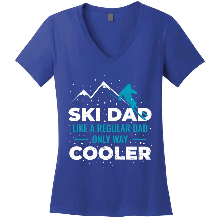 Ski Dad Gift Women's V-Neck T-Shirt