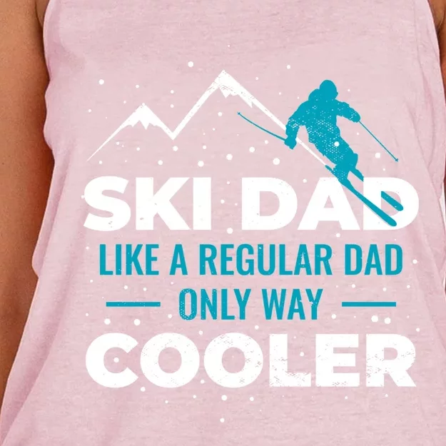 Ski Dad Gift Women's Knotted Racerback Tank