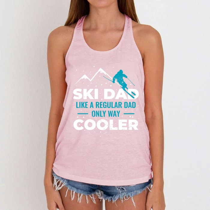 Ski Dad Gift Women's Knotted Racerback Tank