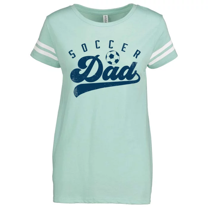 Soccer Dad Gifts Daddy Father's Day Enza Ladies Jersey Football T-Shirt