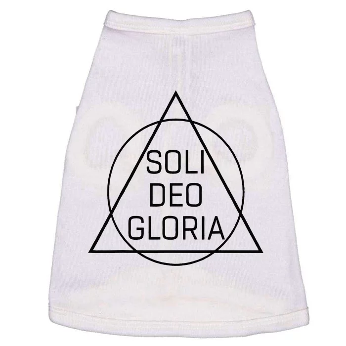 Soli Deo Gloria Five Solas Reformed Theology Doggie Tank