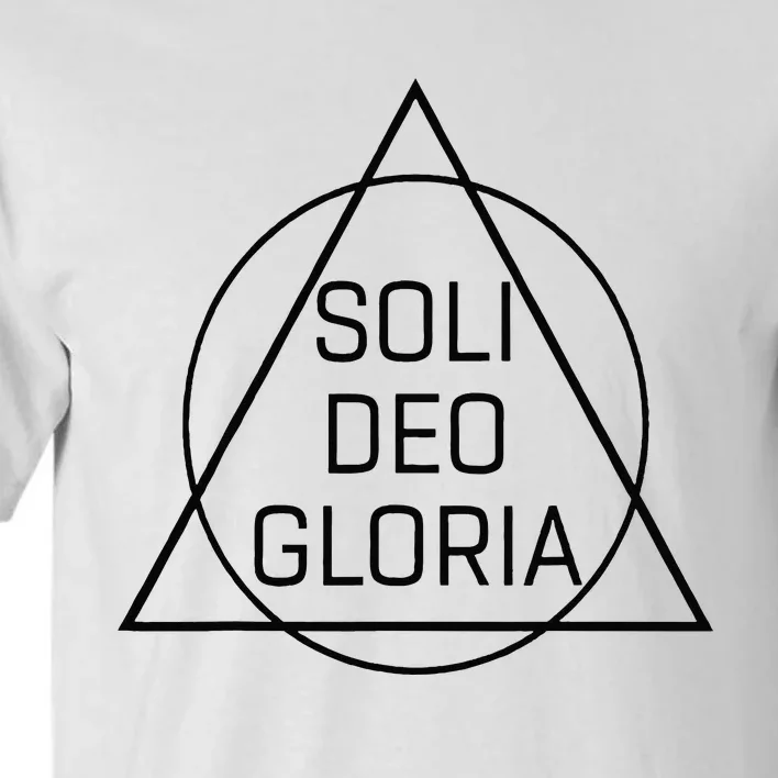 Soli Deo Gloria Five Solas Reformed Theology Tall T-Shirt