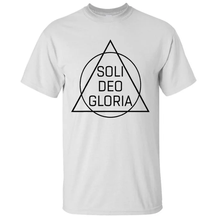 Soli Deo Gloria Five Solas Reformed Theology Tall T-Shirt