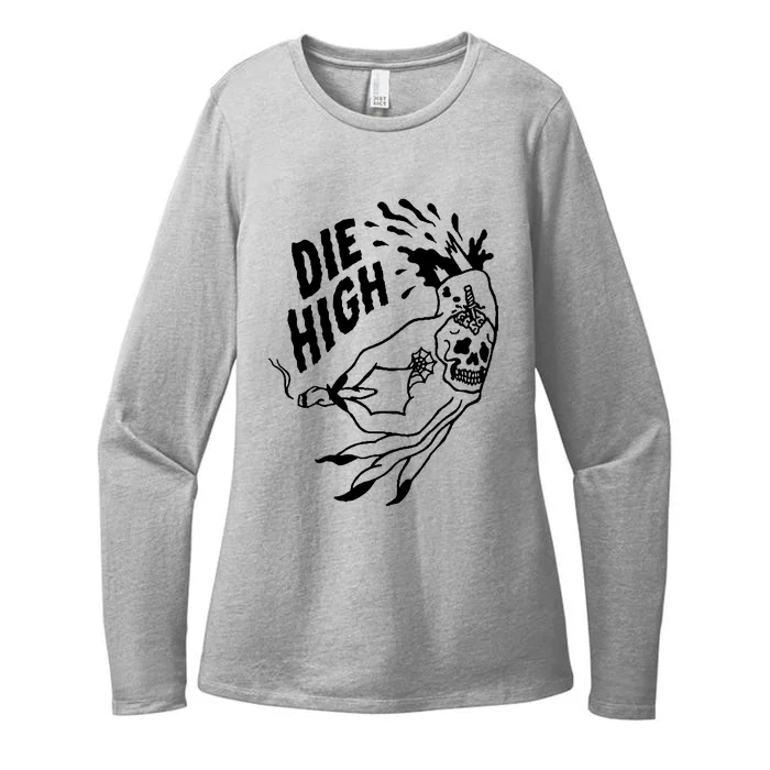 Stoner Die High Womens CVC Long Sleeve Shirt