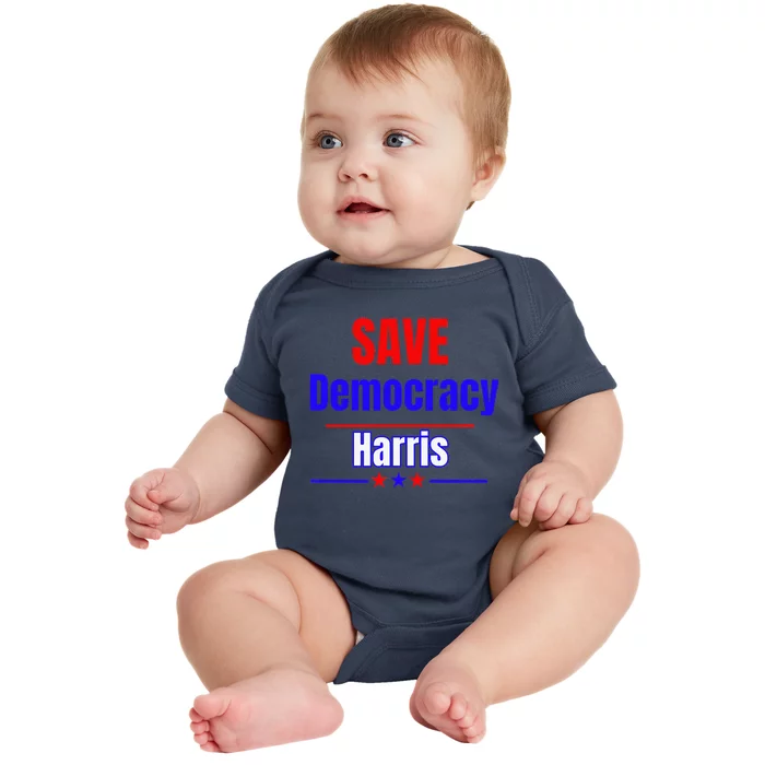 Save Democracy Harris Baby Bodysuit