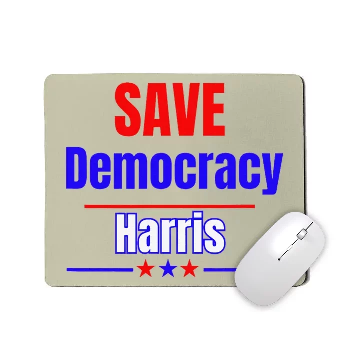 Save Democracy Harris Mousepad