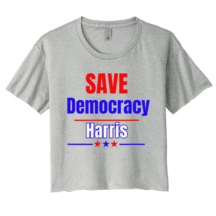 Save Democracy Harris Women's Crop Top Tee