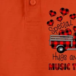 Special Delivery Hug And Kisses Music Teacher Valentine's Meaningful Gift Dry Zone Grid Performance Polo