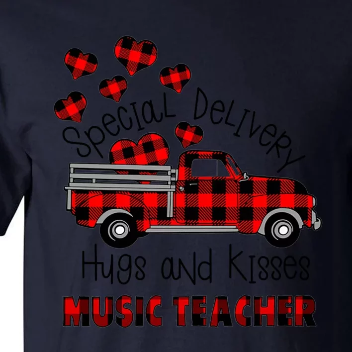 Special Delivery Hug And Kisses Music Teacher Valentine's Meaningful Gift Tall T-Shirt