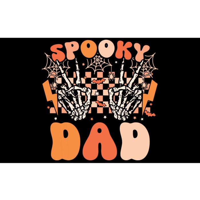 Spooky Dad Halloween Skeleton Costume Retro Groovy Bumper Sticker