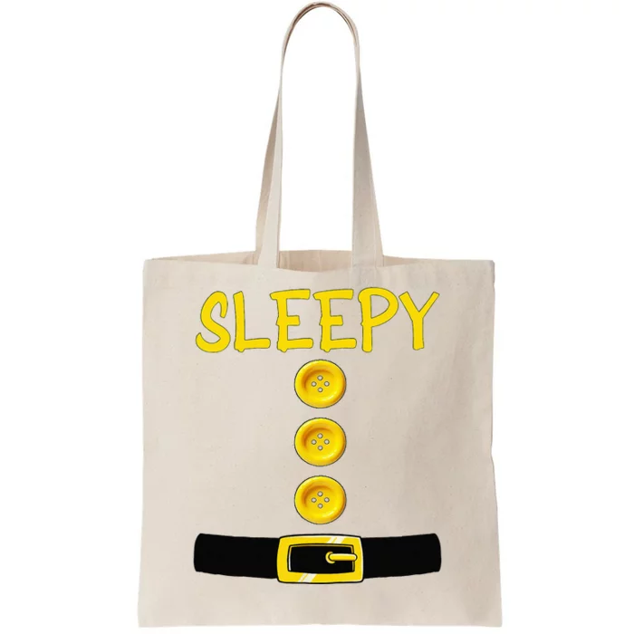 Sleepy Dwarf Halloween Costume Color Matching Sleepy Dwarf Tote Bag