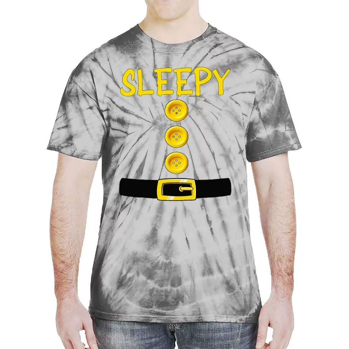 Sleepy Dwarf Halloween Costume Color Matching Sleepy Dwarf Tie-Dye T-Shirt