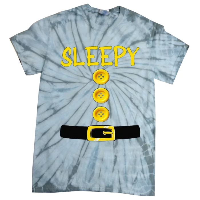 Sleepy Dwarf Halloween Costume Color Matching Sleepy Dwarf Tie-Dye T-Shirt