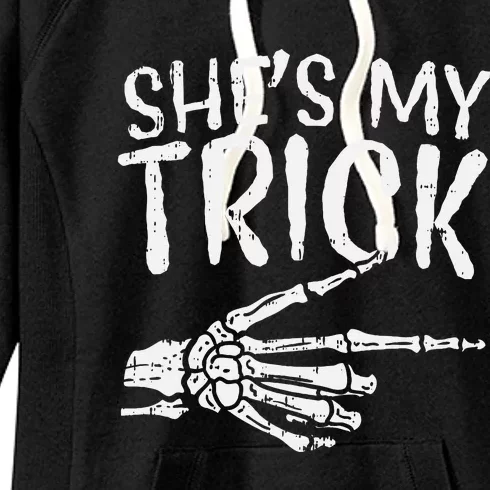 Spooky Duo Halloween Costume for Couples Women's Fleece Hoodie