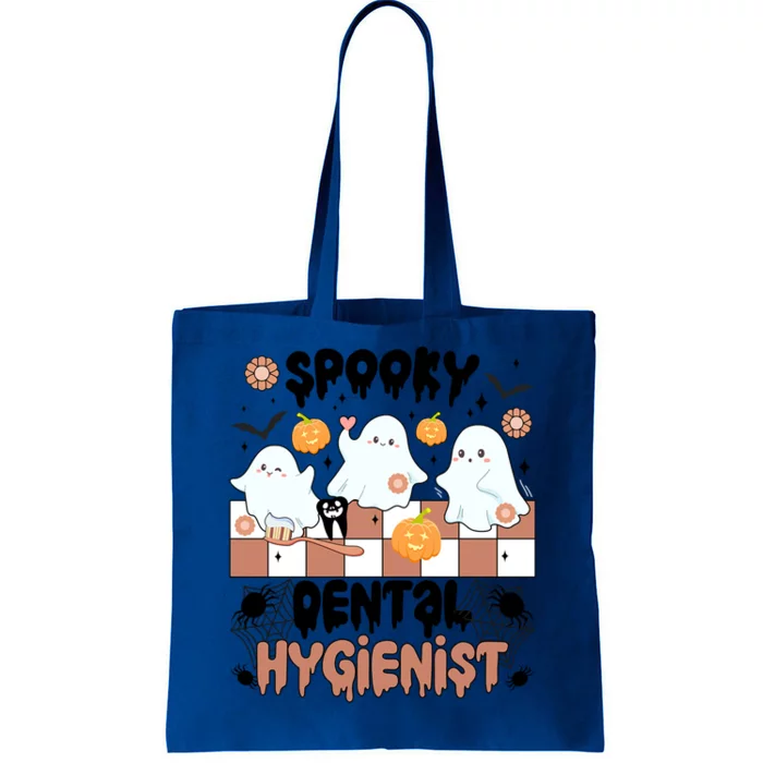 Spooky Dental Hygienist Halloween Dental Hygiene Groovy Gift Tote Bag