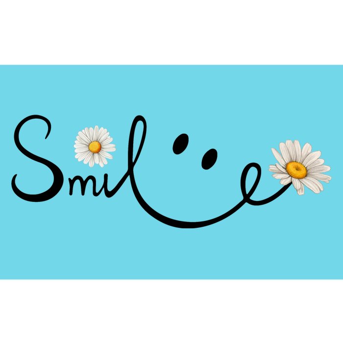 Smile Daisy Happy Face Bumper Sticker