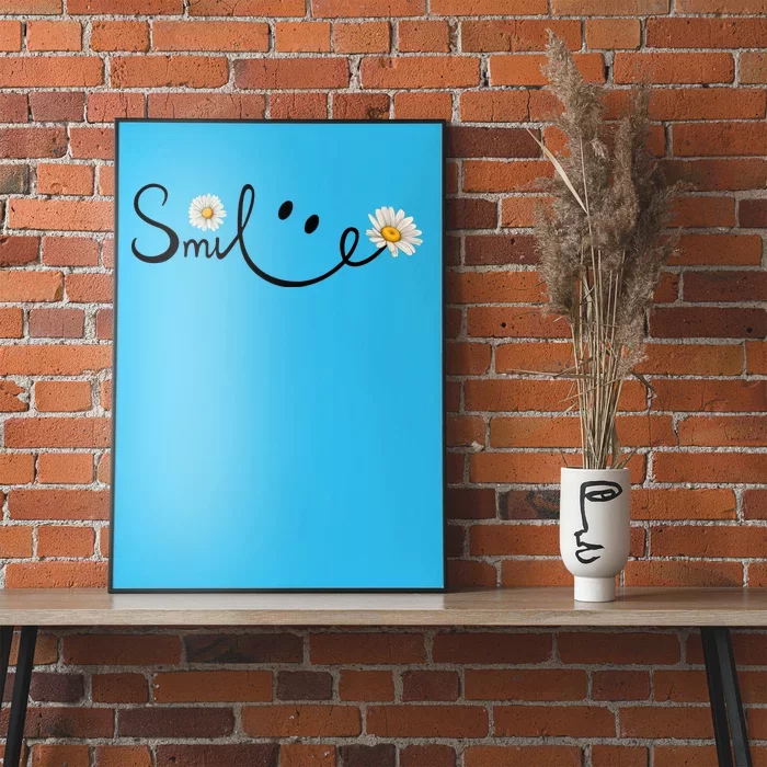 Smile Daisy Happy Face Poster