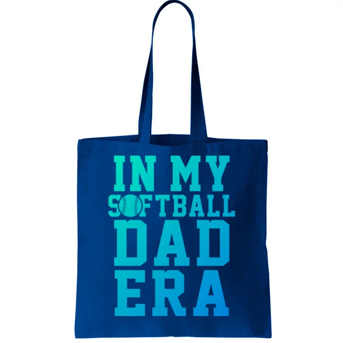 Softball Daddy Humor Design Funny Softball Dad Gift Tote Bag