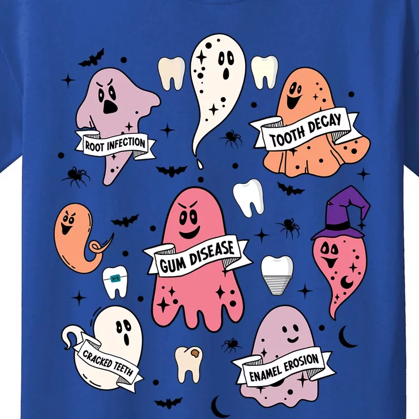 Spooky Dentist Hygienist Halloween Dental Assistant Squad Cool Gift Kids T-Shirt