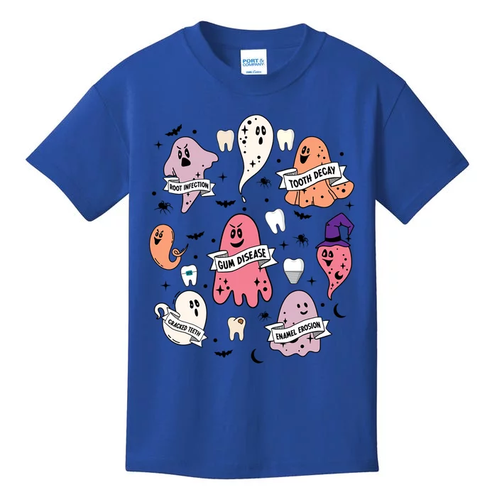 Spooky Dentist Hygienist Halloween Dental Assistant Squad Cool Gift Kids T-Shirt