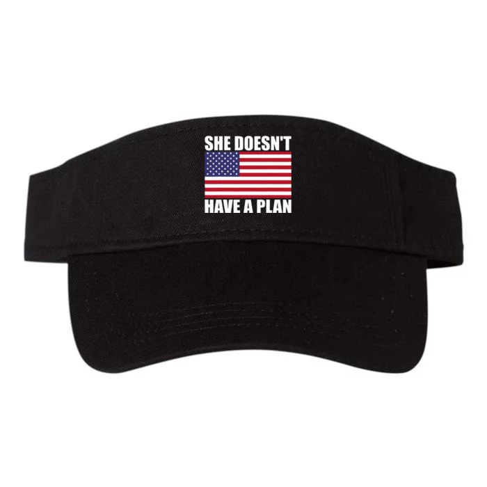 She DoesnT Have A Plan Trump Harris Valucap Bio-Washed Visor