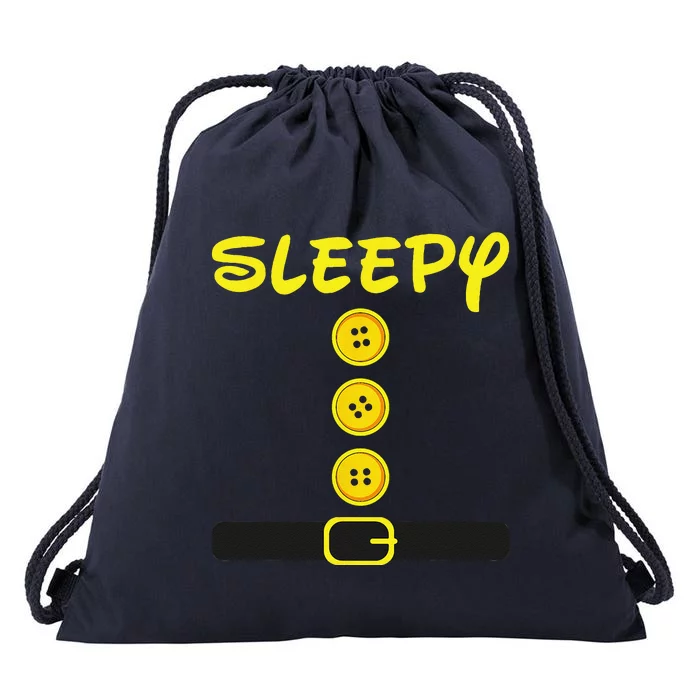 Sleepy Dwarf Halloween Family Matching Costume Color Dwarf Drawstring Bag