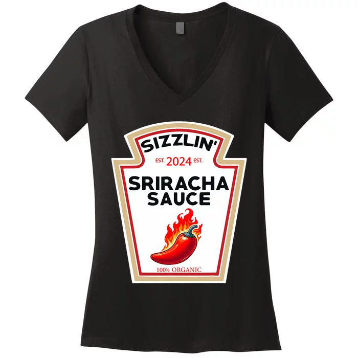 Sauce Diy Halloween 2024 Costume Group Condiments Women's V-Neck T-Shirt