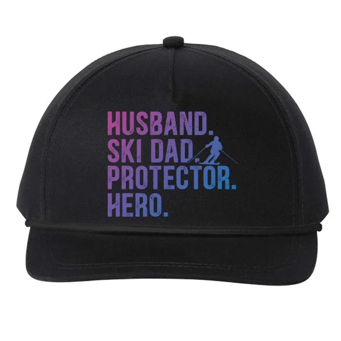 Ski Dad Husband Hero Gift Snapback Five-Panel Rope Hat