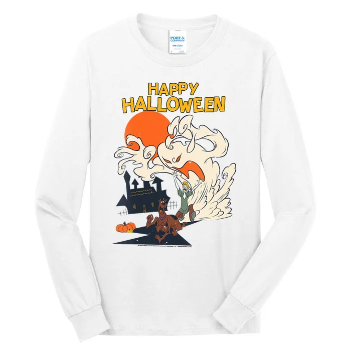 Scooby Doo Halloween Scooby Shaggy Ghostly Haunt Tall Long Sleeve T-Shirt